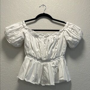 Antonio Melani Pleated Peplum Top